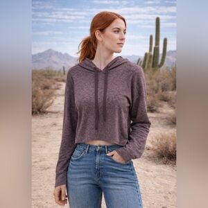 Marika Cropped Hoodie Lightweight Pullover Women’s Medium